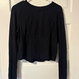 Pilcro Black Long Sleeve Tee